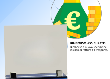 Trofeo in cristallo personalizzato 24x23x0,8 cm | Cod. 25.627R