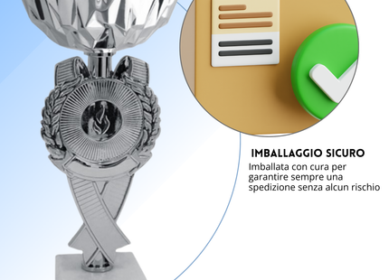 Set di 4 premiazioni 23 - 22 - 21 - 20 cm | Cod. 13.609S