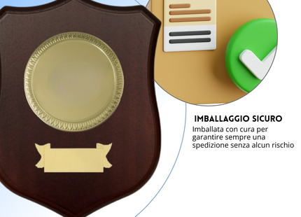 Crest in legno personalizzato | Cod. 25.625B