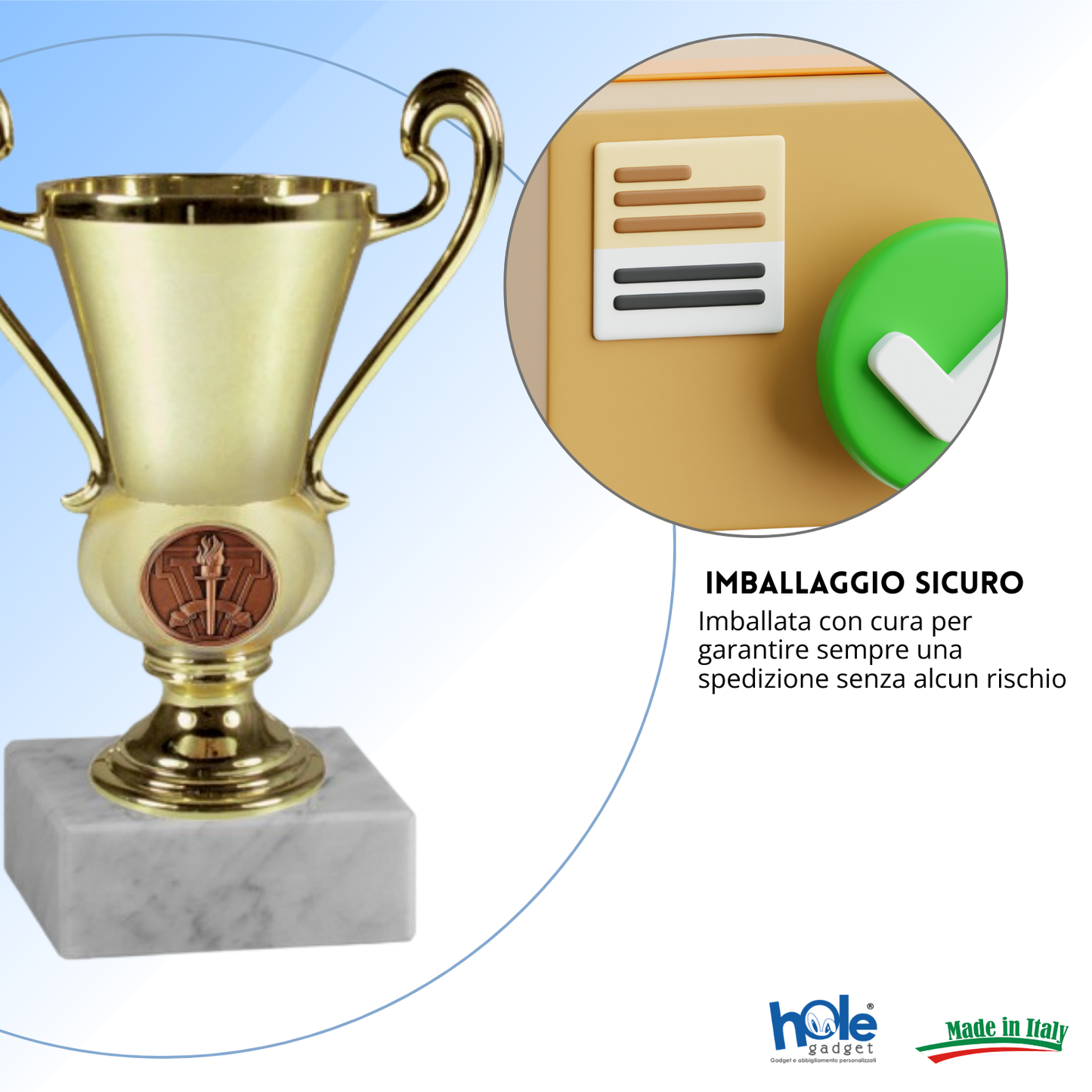 Tris di premiazioni 18 - 16 - 15 cm | Cod. 13.309