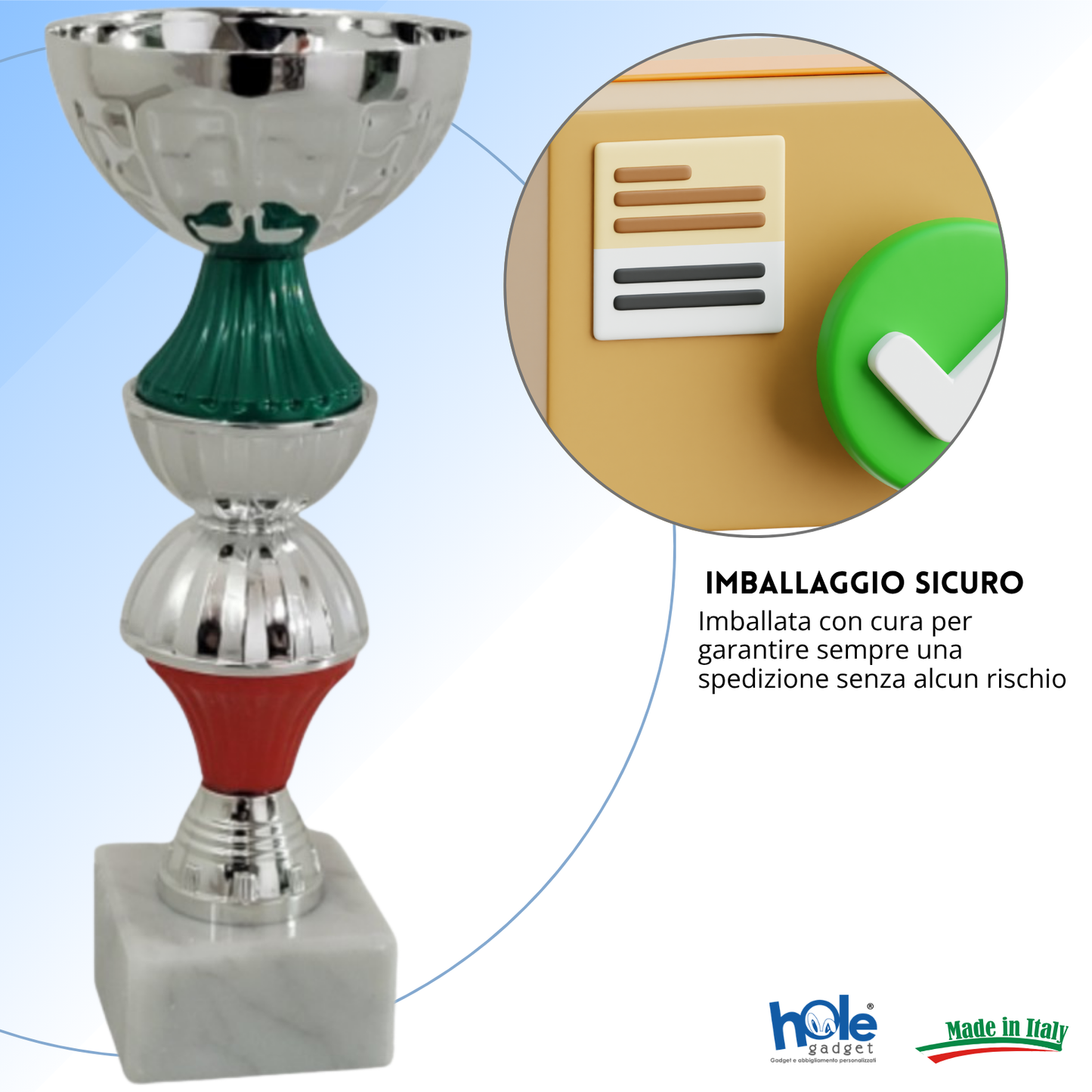 Tris di premiazioni 21 - 20 - 19 cm | Cod. 13.419S