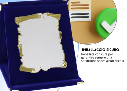 Targa personalizzata con astuccio 15x21 cm | Cod. 19.17.15B