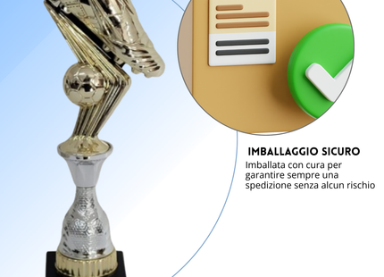 Premio calcistico personalizzato 28 cm | Cod. 14.554