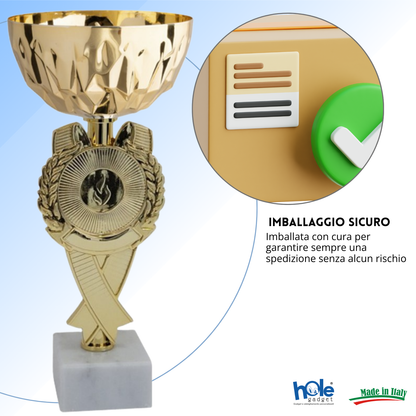 Set di 4 premiazioni 23 - 22 - 21 - 20 cm | Cod. 13.609G