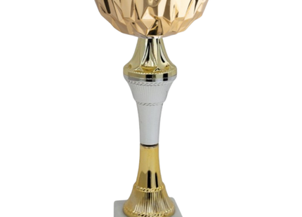 Coppa da 23 cm con tazza in metallo e base in marmo | Cod. 13.592G