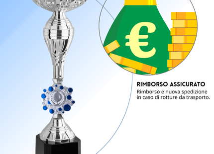 Coppa da 38 cm in ABS con base nera | Cod. 12.291