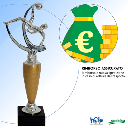 Premio calcistico personalizzato 33 cm | Cod. 14.553
