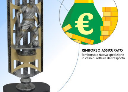 Premio calcistico personalizzato 27,5 cm | Cod. 14.518D