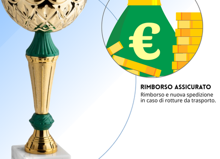Set di 4 premiazioni 28 - 25 - 24 - 22 cm | Cod. 13.589G