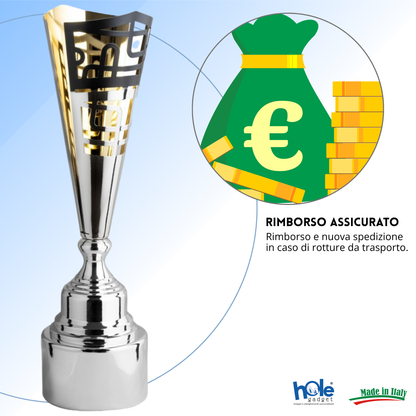 Trofeo in metallo da 56 cm peso da 2,1 Kg. | Cod. 3.123