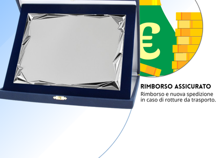 Targa personalizzata con astuccio 26x21 cm | Cod. 19.76.26