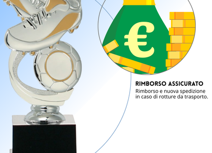 Premio calcistico da 18 cm personalizzato | Cod. 14.501A.6