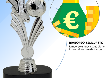Premio calcistico personalizzato 22 cm | Cod. 14.525A