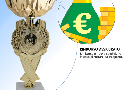 Set di 4 premiazioni 23 - 22 - 21 - 20 cm | Cod. 13.609G