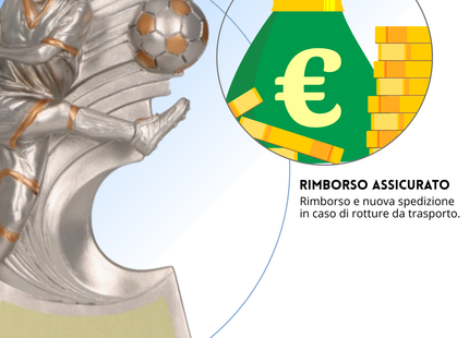 Premio calcistico personalizzato 16 cm | Cod. 14.523B