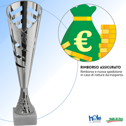 Coppa da 31 cm in ABS con base in marmo | Cod. 13.193S