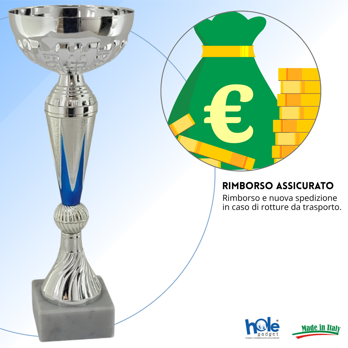 Tris di premiazioni 30 - 27 - 24 cm | Cod. 13.439