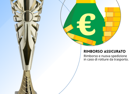 Coppa da 36 cm in ABS con base in marmo | Cod. 12.961G