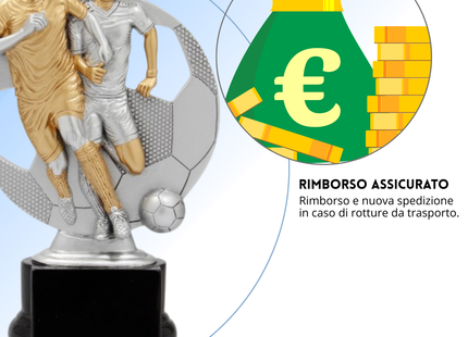 Premio calcistico personalizzato 19,5 cm | Cod. 14.524A