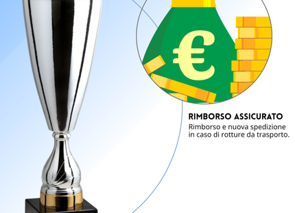 Trofeo in metallo da 62 cm peso da 3,4 Kg. | Cod. 1.012