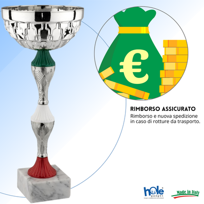 Coppa da 27 cm in ABS con base in marmo | Cod. 12.944S