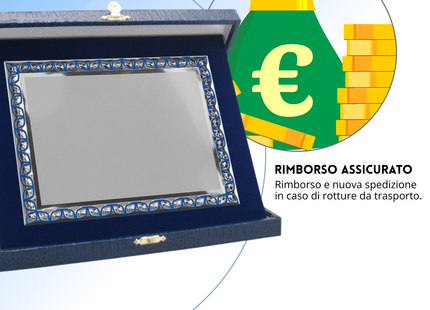 Targa personalizzata con astuccio 31x25 cm | Cod. 19.17.31A