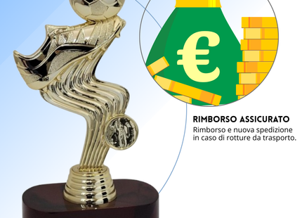 Premio calcistico personalizzato 22 cm | Cod. 14.507A