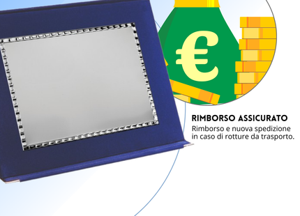 Targa personalizzata con astuccio 28x21 cm | Cod. 19.74.28