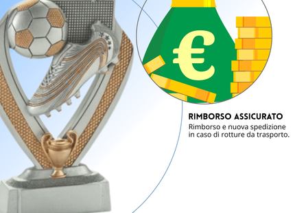Premio calcistico da 10 cm personalizzato | Cod. 14.489