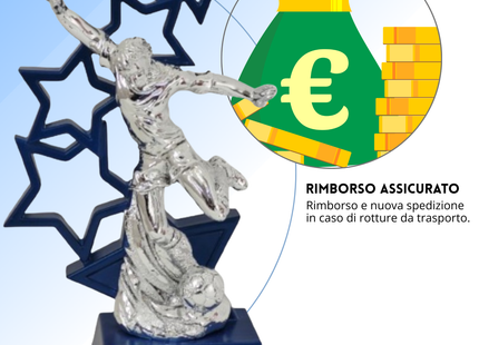 Premio calcistico personalizzato 28 cm | Cod. 14.556