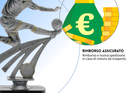 Premio calcistico da 23 cm personalizzato | Cod. 14.500A
