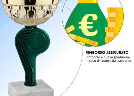 Tris di premiazioni 15 cm a 3 colorazioni | Cod. 13.569