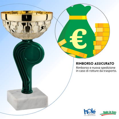 Tris di premiazioni 15 cm a 3 colorazioni | Cod. 13.569