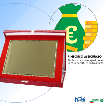 Targa personalizzata con astuccio 26x21 cm | Cod. 19.17.26C