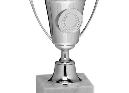 Coppa da 13 cm Silver in ABS con base in marmo | Cod. 13.293
