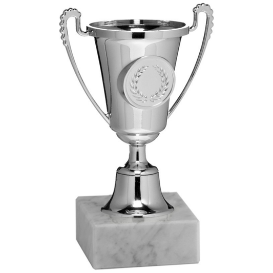 Coppa da 16 cm Silver in ABS con base in marmo | Cod. 13.291