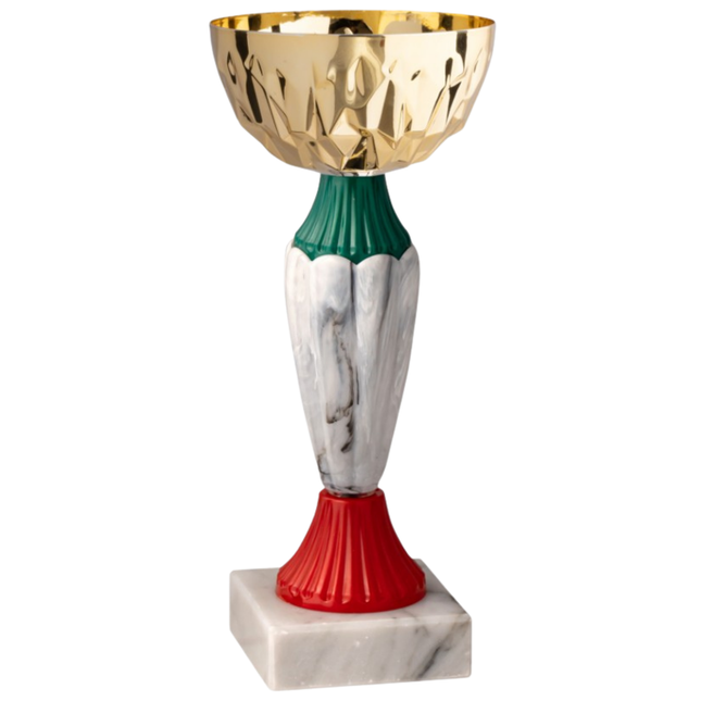 Coppa da 19 cm con tazza in metallo e base in marmo | Cod. 13.391G