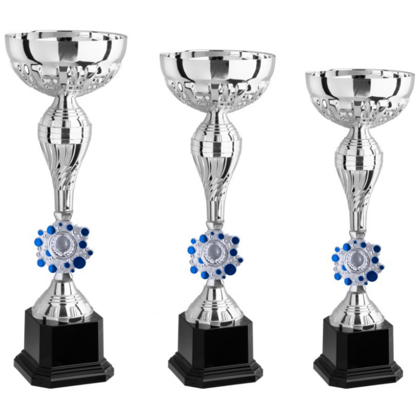 Tris di premiazioni economiche 38 - 35 - 31 cm | Cod. 12.299