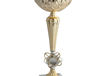 Coppa da 35 cm in metallo con base in marmo | Cod. 13.051G