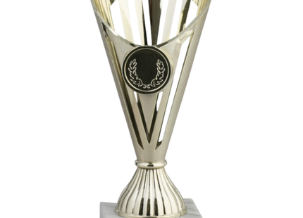 Coppa da 17 cm Oro in ABS con base in marmo | Cod. 13.021G