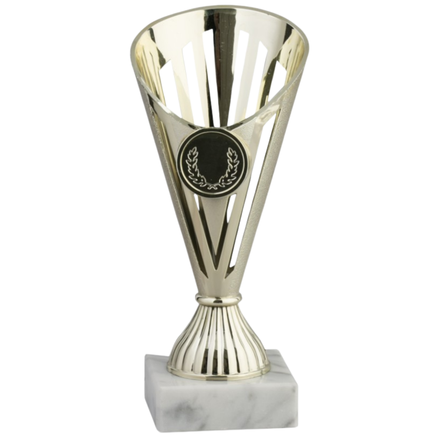 Coppa da 17 cm Oro in ABS con base in marmo | Cod. 13.021G