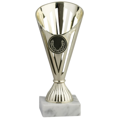 Coppa da 17 cm Oro in ABS con base in marmo | Cod. 13.021G
