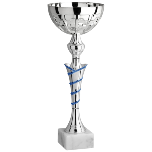 Coppa da 32 cm in metallo con base in marmo | Cod. 11.573S