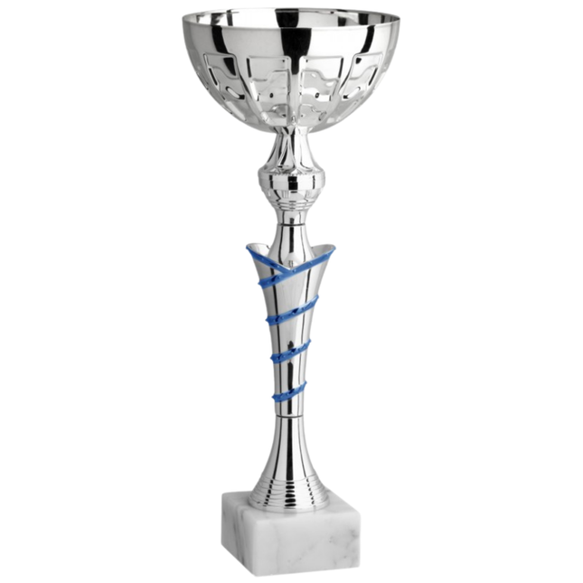 Coppa da 32 cm in metallo con base in marmo | Cod. 11.573S