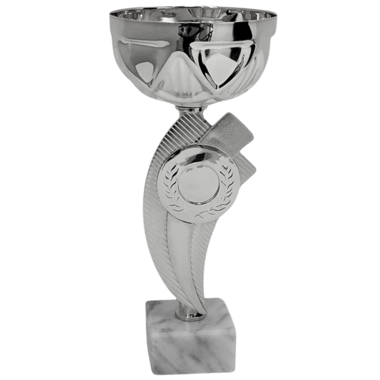 Coppa da 23 cm Silver in ABS con base in marmo | Cod. 13.212S