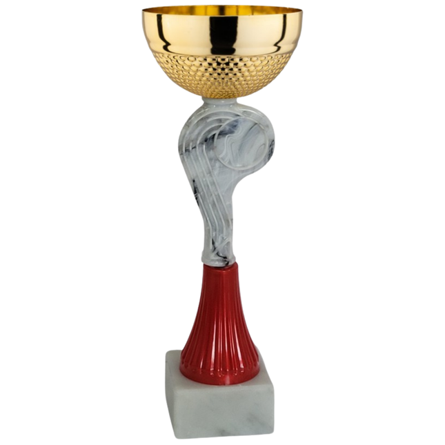 Coppa da 23 cm con tazza in metallo e base in marmo | Cod. 13.461G