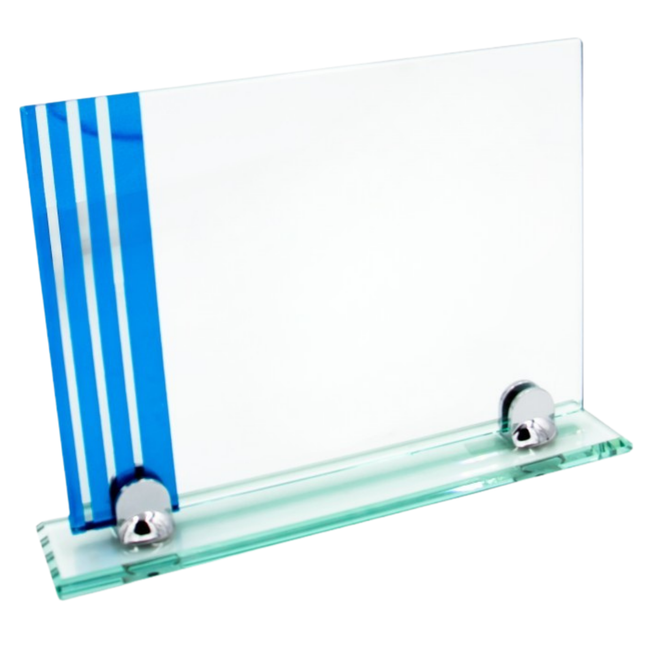 Trofeo in cristallo personalizzato 31x23x0,8 cm | Cod. 25.627M