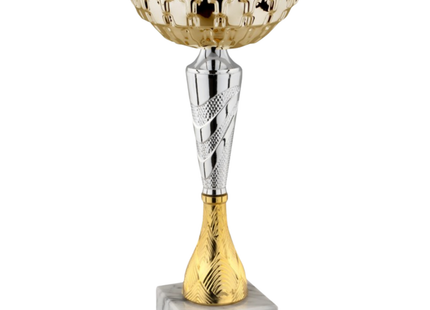 Coppa da 30 cm con tazza in metallo e base in marmo | Cod. 13.542G