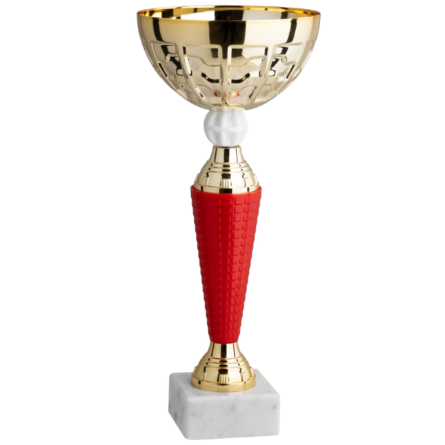 Coppa da 31 cm in metallo con base in marmo | Cod. 13.401G