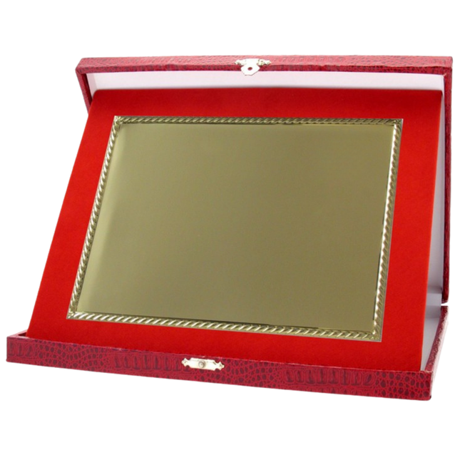 Targa personalizzata con astuccio 31x25 cm | Cod. 19.17.31C